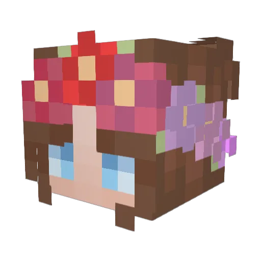 SmollAthenna Minecraft avatar head, 3D render