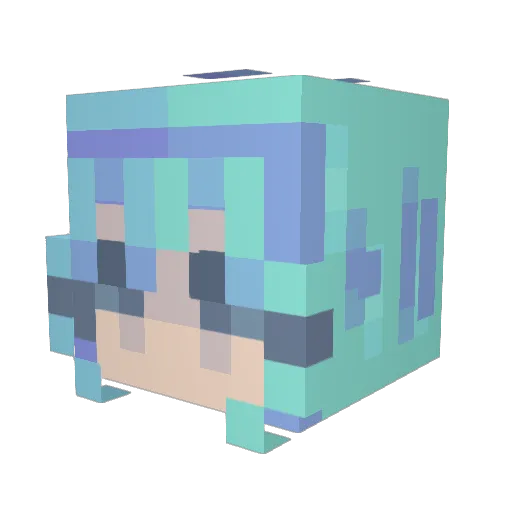 Smoll_Eli Minecraft avatar head, 3D render