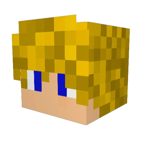 Smollwagon Minecraft avatar head, 3D render