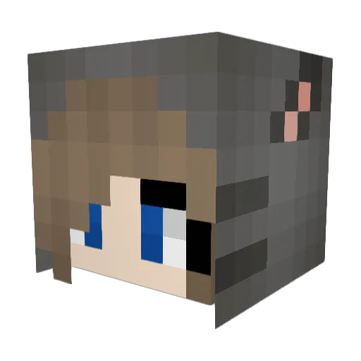 Smonkey Minecraft avatar head, 3D render