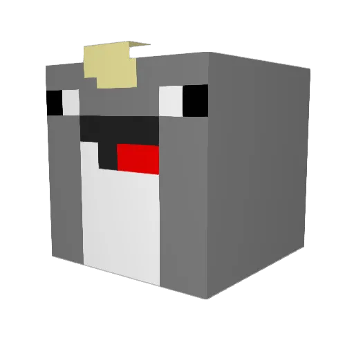 Smoogleton Minecraft avatar head, 3D render