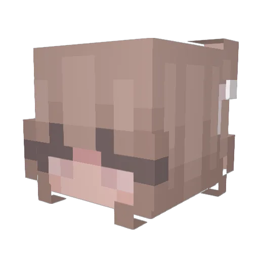 Smookin Minecraft avatar head, 3D render