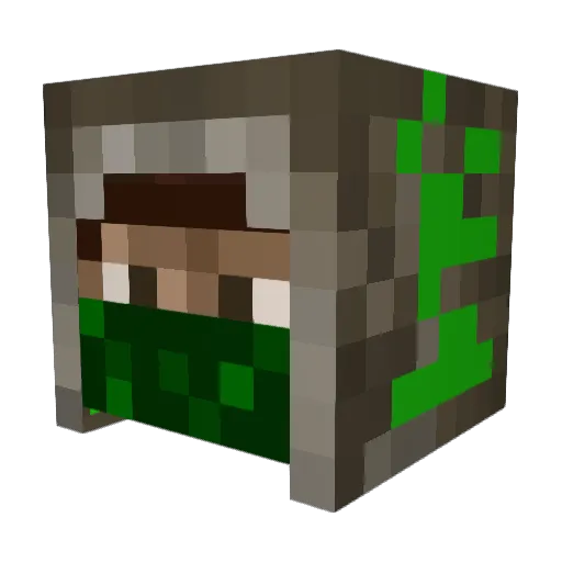 Smoonster Minecraft avatar head, 3D render