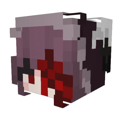SmooshiFluff Minecraft avatar head, 3D render
