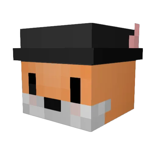 Smooshis Minecraft avatar head, 3D render