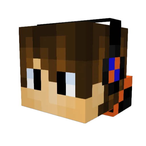 SmoothMate Minecraft avatar head, 3D render