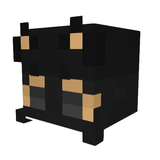 SmoothPony Minecraft avatar head, 3D render