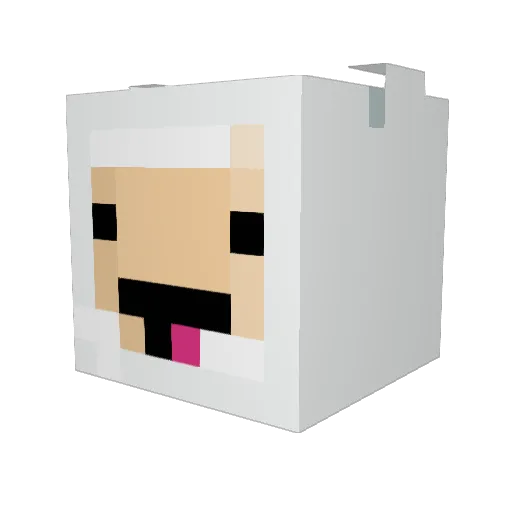 SmoothieAU Minecraft avatar head, 3D render