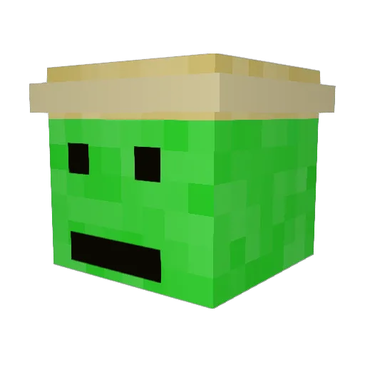SmoothieD00d Minecraft avatar head, 3D render