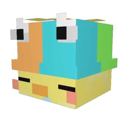 SmoothieDucks Minecraft avatar head, 3D render