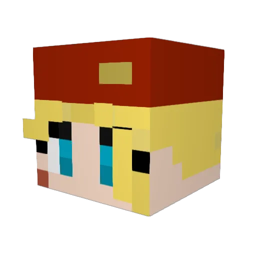 Smoothiess Minecraft avatar head, 3D render