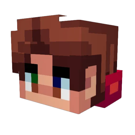 Smootise Minecraft avatar head, 3D render