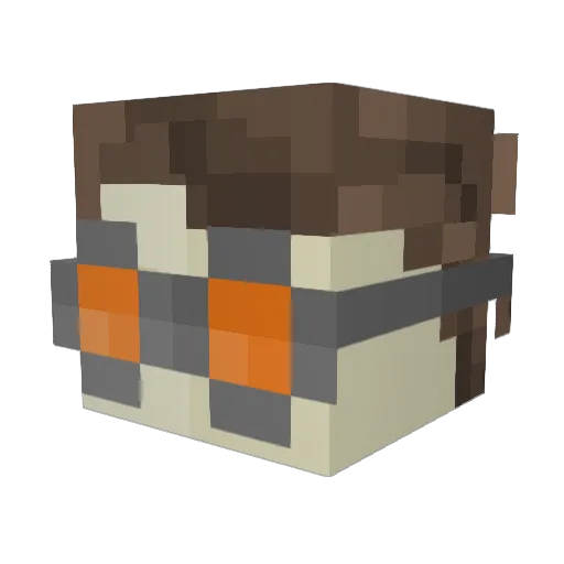 SmoovBTW Minecraft avatar head, 3D render