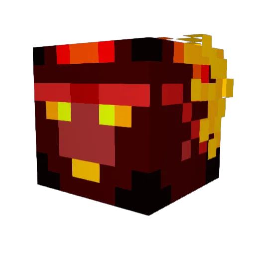 Smoph Minecraft avatar head, 3D render