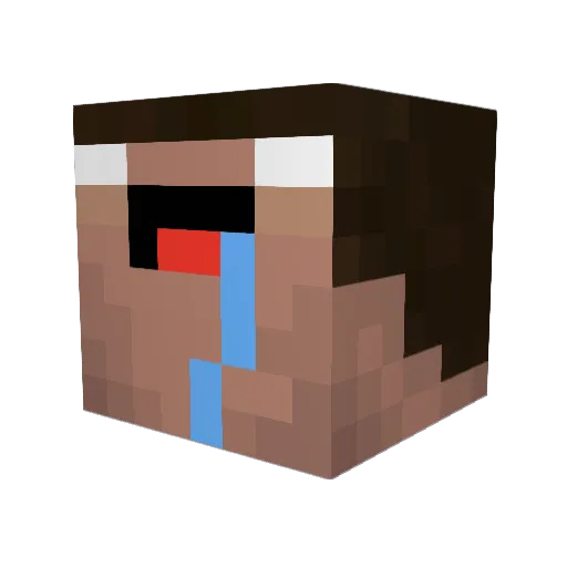SmortFuller Minecraft avatar head, 3D render