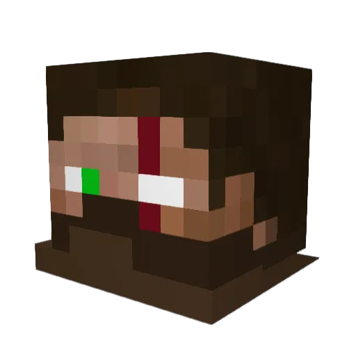 Smotan22 Minecraft avatar head, 3D render