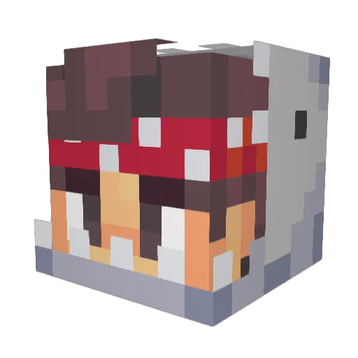 Smothvr Minecraft avatar head, 3D render