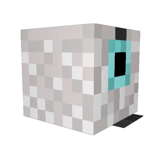 Smoula Minecraft avatar head, 3D render