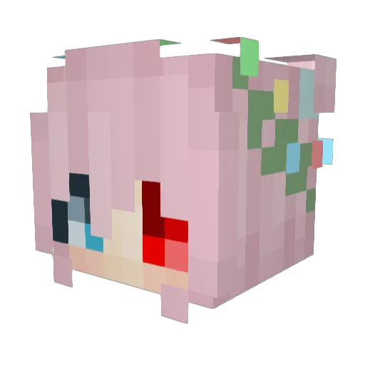 Smouthyze Minecraft avatar head, 3D render