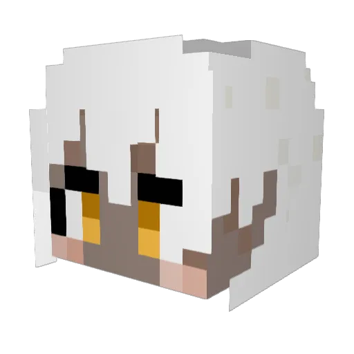 Smpiz Minecraft avatar head, 3D render