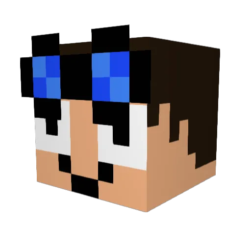 SmtWarren Minecraft avatar head, 3D render