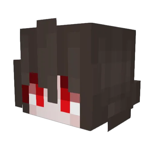 Smt_Unluck Minecraft avatar head, 3D render