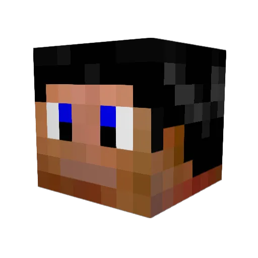 SmuDDge Minecraft avatar head, 3D render