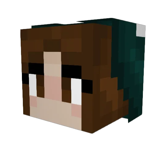 Smudgd Minecraft avatar head, 3D render