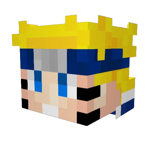SmudgeGlider Minecraft avatar head, 3D render