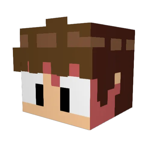 SmudgeyC Minecraft avatar head, 3D render