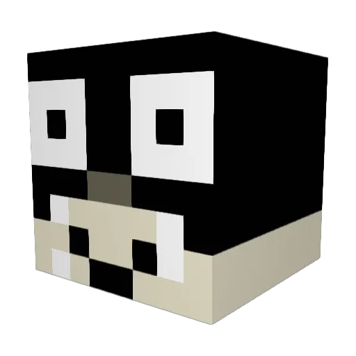 Smuf0 Minecraft avatar head, 3D render