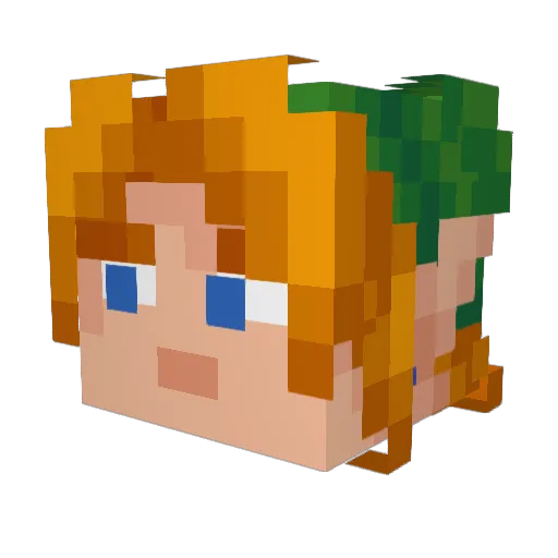 SmugAladdin Minecraft avatar head, 3D render