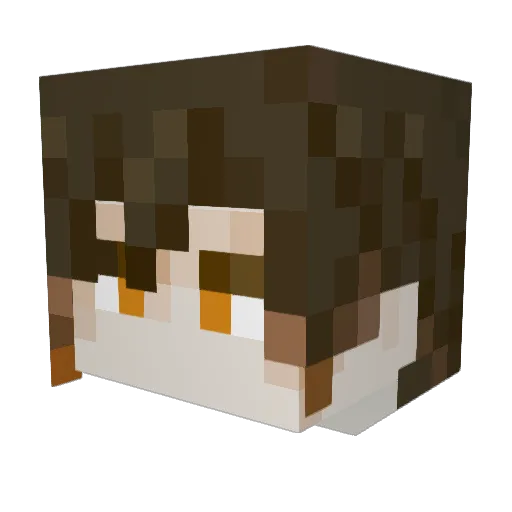 SmugArcel Minecraft avatar head, 3D render