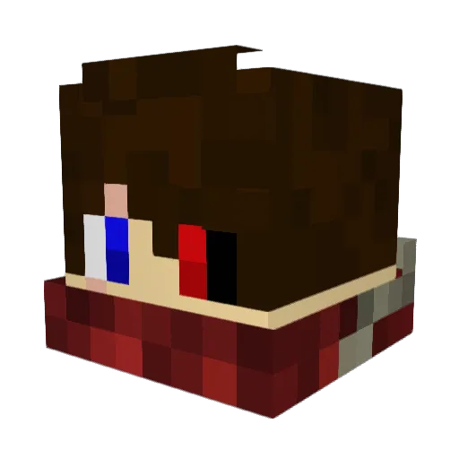 SmugMuse Minecraft avatar head, 3D render