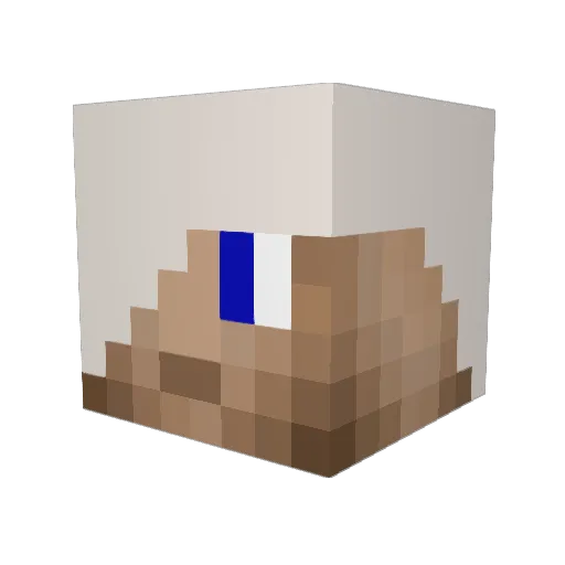 Smuggler100 Minecraft avatar head, 3D render