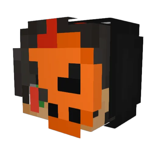 SmuggySpider Minecraft avatar head, 3D render