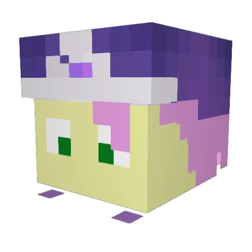 Smugogo Minecraft avatar head, 3D render