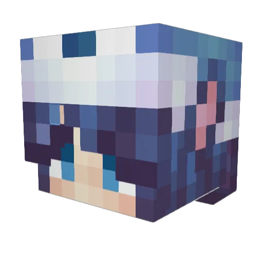 Smugzilla Minecraft avatar head, 3D render