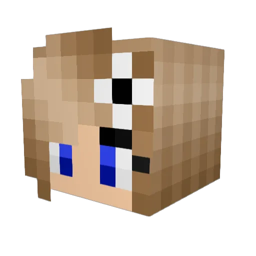 Smulan27 Minecraft avatar head, 3D render