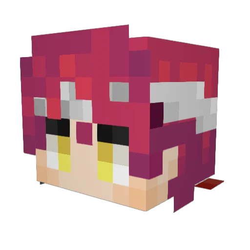 Smunacra Minecraft avatar head, 3D render