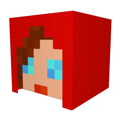 SmurFFaNN Minecraft avatar head, 3D render