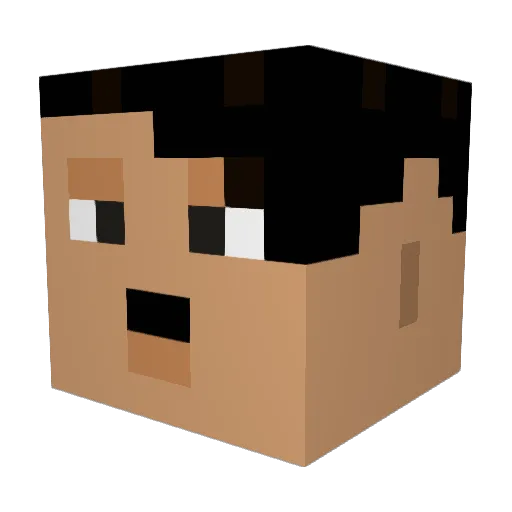 SmurfDaddy67 Minecraft avatar head, 3D render