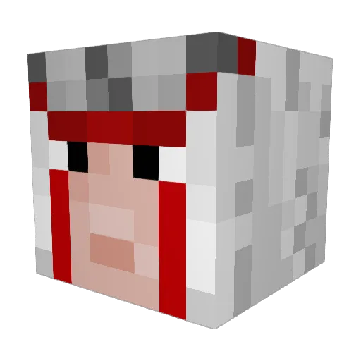 SmurfPerfect Minecraft avatar head, 3D render