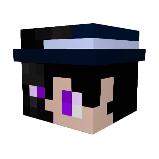 SmurfTroll Minecraft avatar head, 3D render
