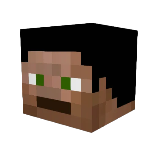 Smurffii Minecraft avatar head, 3D render