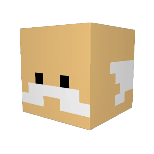 SmurfikPupikPro Minecraft avatar head, 3D render