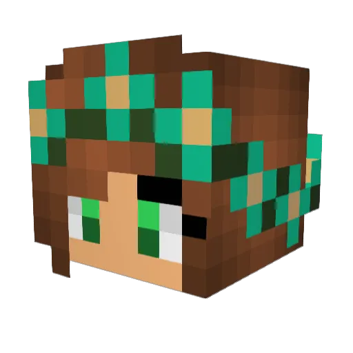 SmurfinNL Minecraft avatar head, 3D render