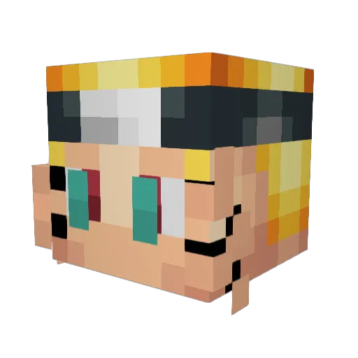 Smurfy05 Minecraft avatar head, 3D render