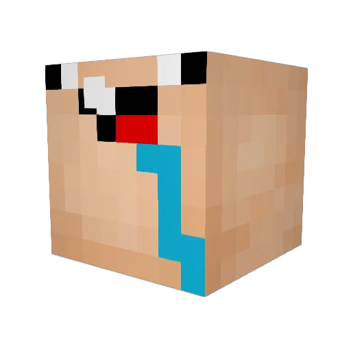 SmurfyBOY Minecraft avatar head, 3D render