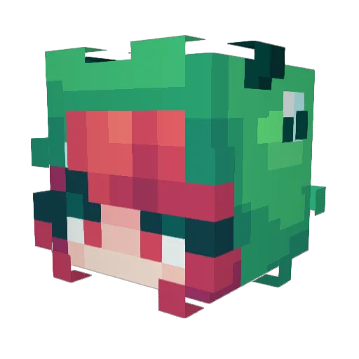 Smurphette Minecraft avatar head, 3D render